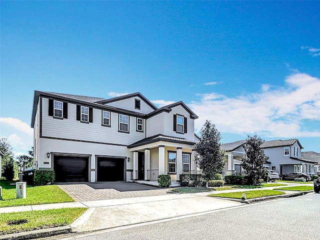 view of front of house featuring a garage