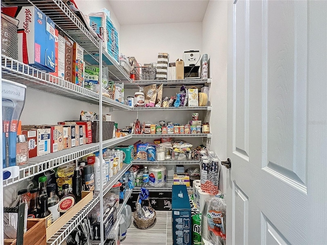 view of pantry