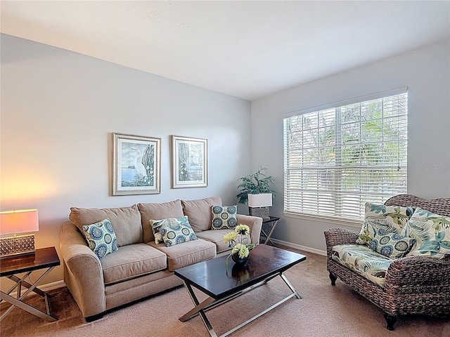 131 Stella Pass, Davenport, FL 33837 - carpeted living area featuring baseboards