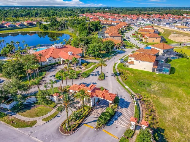 131 Stella Pass, Davenport, FL 33837 - aerial perspective of suburban area featuring a large body of water