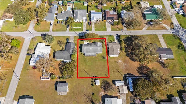 bird's eye view featuring a residential view