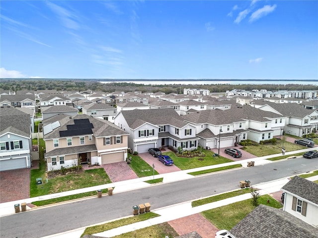 bird's eye view with a residential view