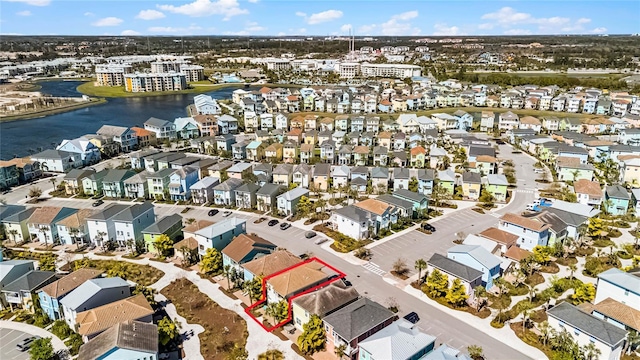 8012 Lost Shaker Ln, Kissimmee, FL 34747 - aerial view with a residential view and a water view