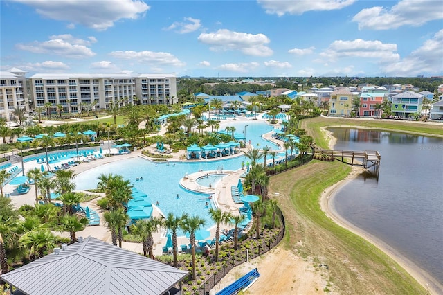 8012 Lost Shaker Ln, Kissimmee, FL 34747 - bird's eye view featuring a water view