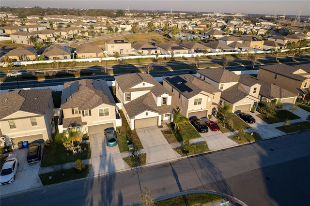 bird's eye view featuring a residential view