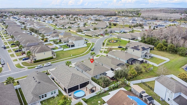 birds eye view of property featuring a residential view