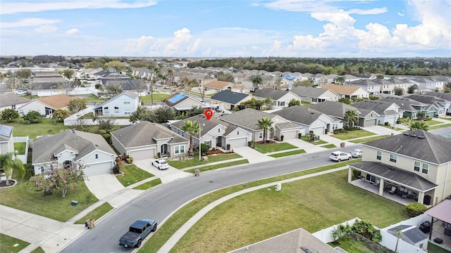 bird's eye view featuring a residential view