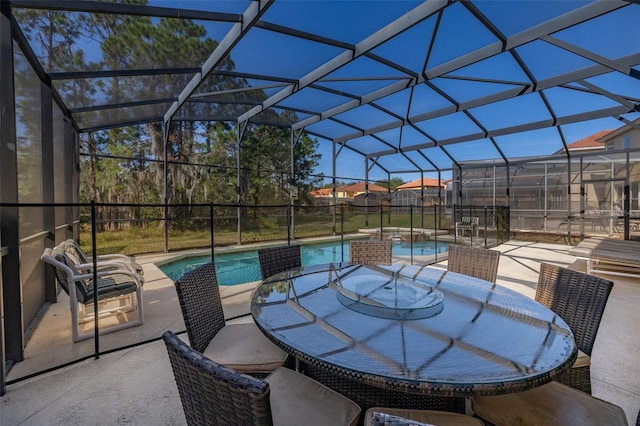 113 Tiger Lily Ct, Davenport, FL 33837 - view of patio / terrace with an outdoor pool and a lanai
