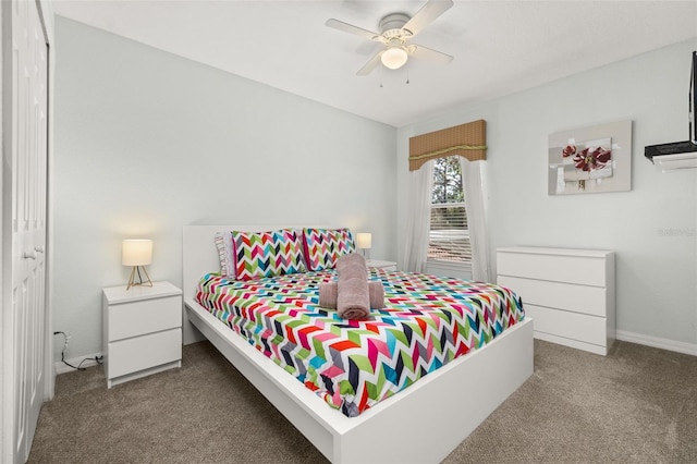 113 Tiger Lily Ct, Davenport, FL 33837 - bedroom with carpet floors, ceiling fan, and baseboards