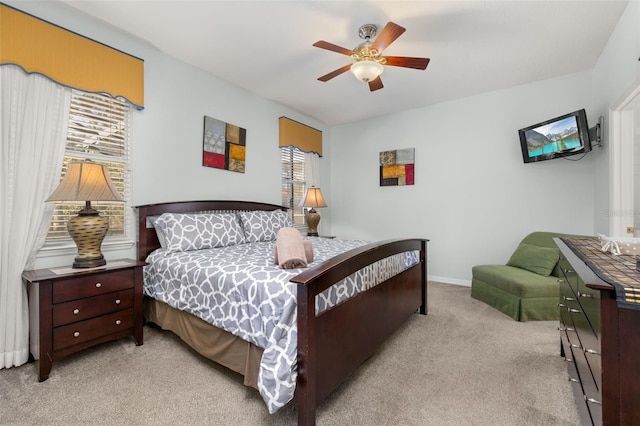 113 Tiger Lily Ct, Davenport, FL 33837 - bedroom featuring light carpet and a ceiling fan