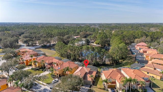 113 Tiger Lily Ct, Davenport, FL 33837 - aerial view of property and surrounding area with nearby suburban area and a forest