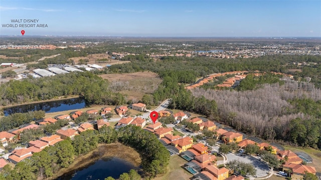 113 Tiger Lily Ct, Davenport, FL 33837 - view of property location featuring a nearby body of water, a forest, and nearby suburban area