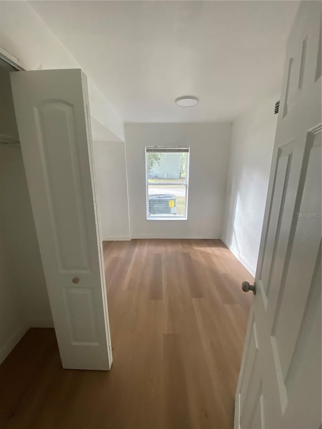 interior space featuring light wood-style flooring