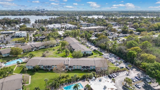 1695 Lee Rd Unit E103, Winter Park, FL 32789 - aerial overview of property's location with a nearby body of water and a pool area