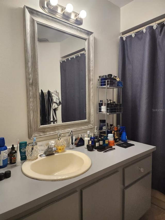 bathroom with vanity