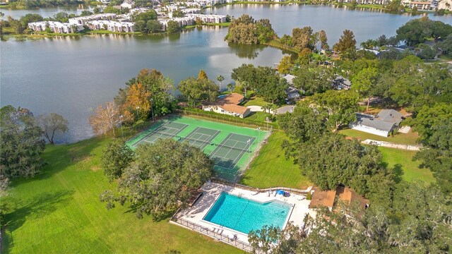 406 Oak Haven Dr Unit 406, Altamonte Springs, FL 32701 - birds eye view of property with a water view