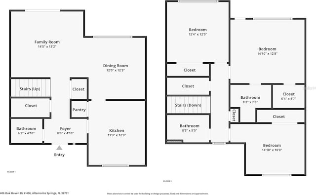 406 Oak Haven Dr Unit 406, Altamonte Springs, FL 32701 - floor plan
