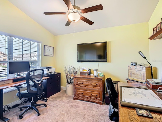 649 Meadow Pointe Dr, Haines City, FL 33844 - office space featuring carpet flooring, baseboards, and a ceiling fan
