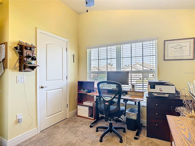 649 Meadow Pointe Dr, Haines City, FL 33844 - home office with baseboards and carpet floors