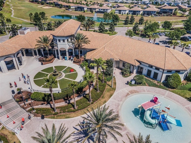 1646 Moon Valley Dr, Davenport, FL 33896 - birds eye view of property featuring a residential view and a water view