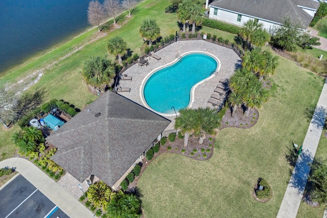 4544 Teoli Ct, Kissimmee, FL 34746 - birds eye view of property featuring a water view