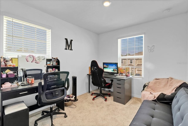4544 Teoli Ct, Kissimmee, FL 34746 - home office featuring light carpet and baseboards