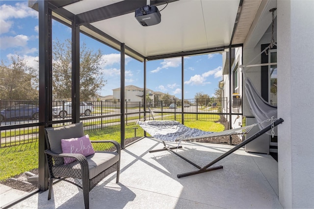 view of sunroom / solarium