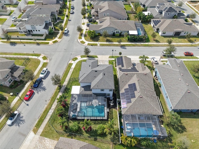 birds eye view of property featuring a residential view