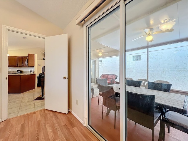 balcony with outdoor dining area