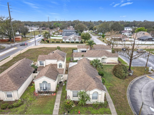 drone / aerial view with a residential view