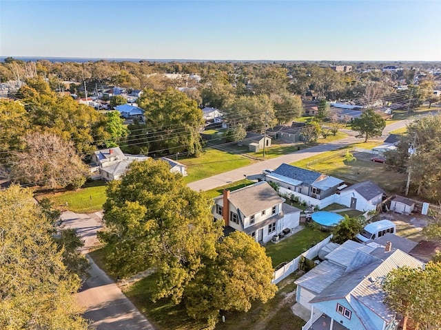 aerial view featuring a residential view