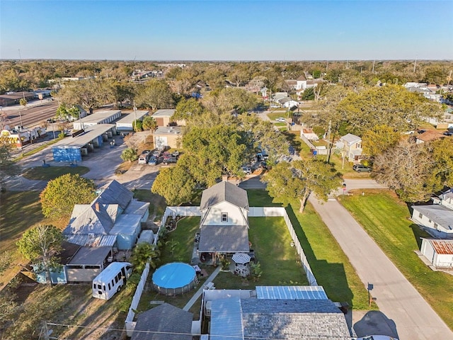 bird's eye view with a residential view