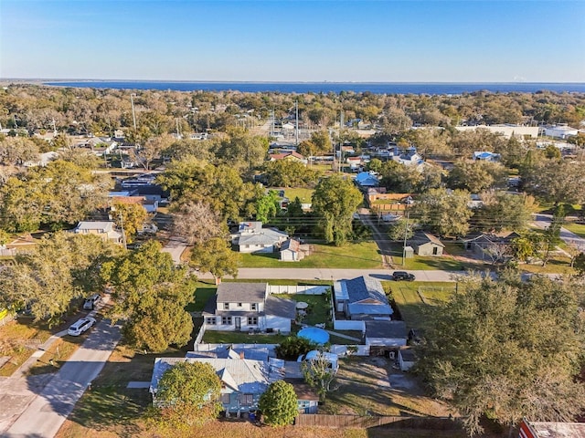 drone / aerial view with a residential view