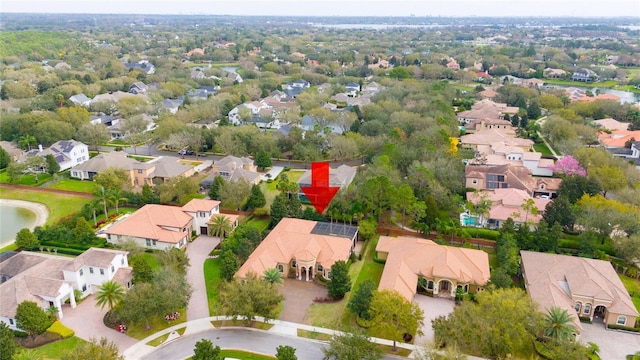 drone / aerial view featuring a residential view