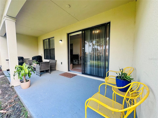 view of patio with an outdoor hangout area