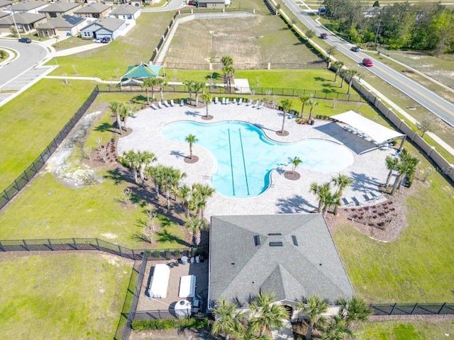 birds eye view of property