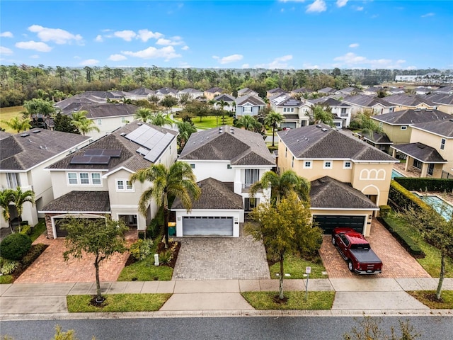 bird's eye view featuring a residential view