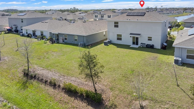 bird's eye view with a residential view