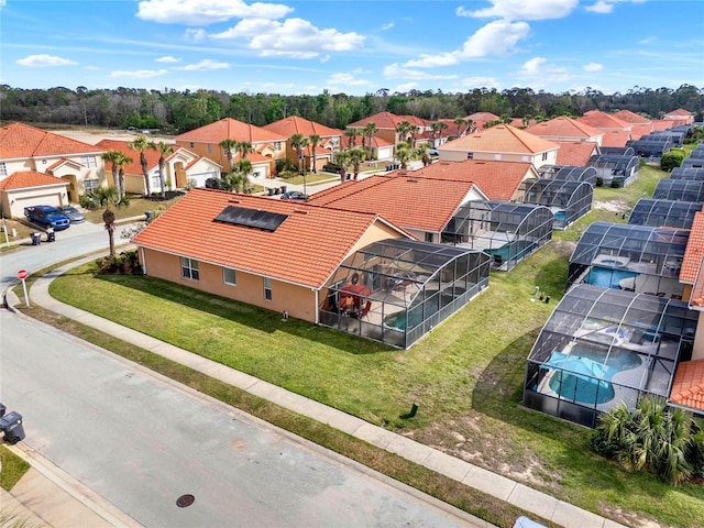 bird's eye view featuring a residential view