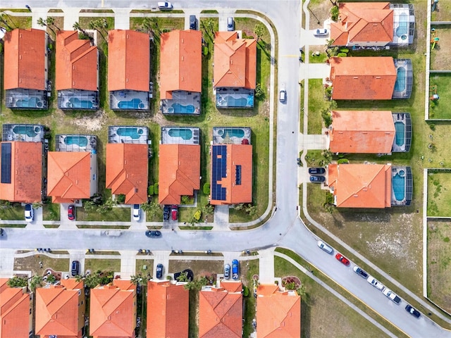 drone / aerial view featuring a residential view