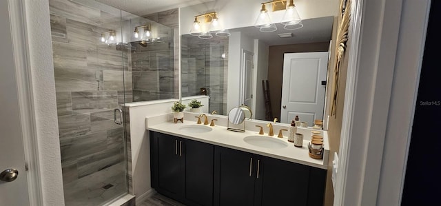 803 Longboat Dr, Davenport, FL 33896 - full bathroom with double vanity and a stall shower