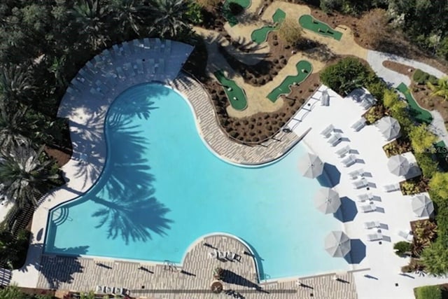 803 Longboat Dr, Davenport, FL 33896 - drone / aerial view of a pool