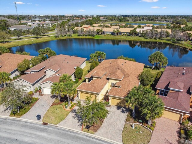3390 Fallbrook Dr, Kissimmee, FL 34759 - birds eye view of property with a residential view and a water view