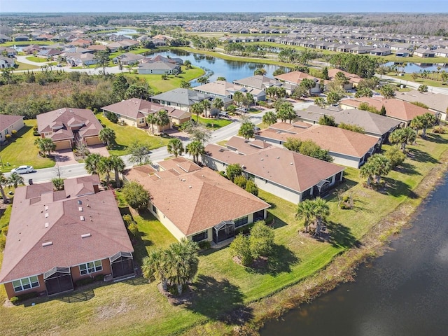 3390 Fallbrook Dr, Kissimmee, FL 34759 - bird's eye view with a water view and a residential view