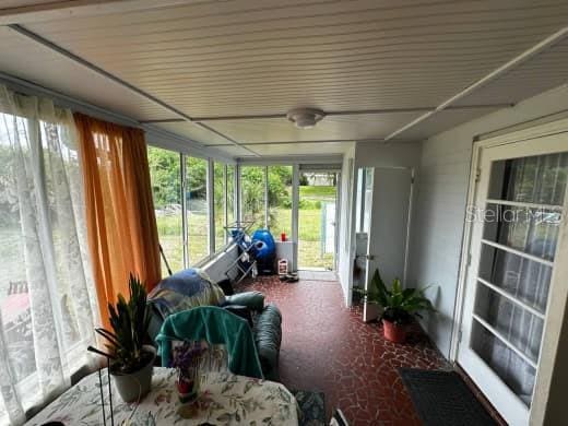 view of sunroom