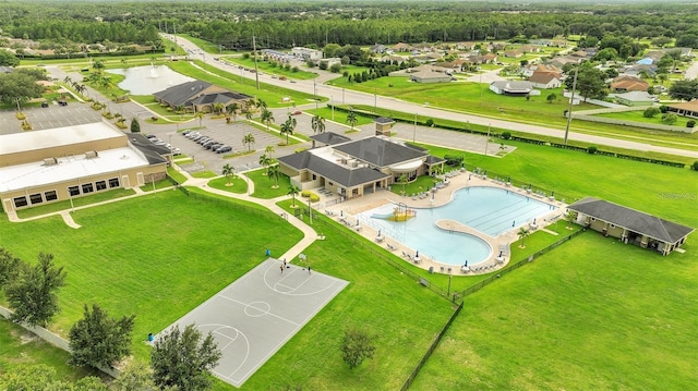 943 Van Loon Ct, Kissimmee, FL 34758 - aerial view of a pool area and a nearby body of water