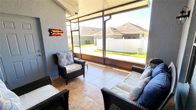 view of sunroom / solarium