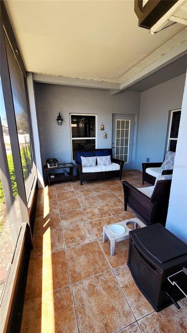 view of patio with an outdoor hangout area