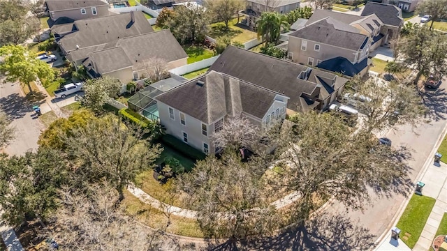 drone / aerial view featuring a residential view