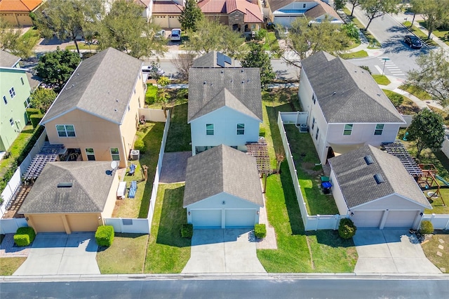 aerial view featuring a residential view